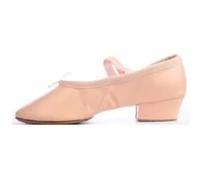 Ballet Shoes Leather Practice Dance Shoes Teacher Teaching Dance Shoes Ballet Shoes with Heels for Women Children Adults(Pink,5.5)