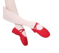 Ballet Shoes, Pointe Shoes 3 Pairs Girls Ballet Shoes Canvas Soft Sole Dance Slippers Children Practise Ballerina Woman(Red,38 (23cm))