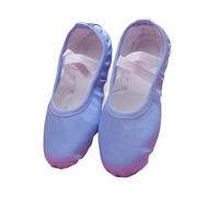 Ballet Shoes Pure Satin Pink Flesh Blue Color from 23 to Women 43 Girl Pointe Shoes(Blue,35)