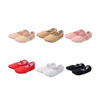 Ballet Shoes Shoes Adult Ballet Practice Children's Soft Bottom Summer Dance Yoga Cat Claw Basic Training for Girls(Skin Color lace-Free,39)