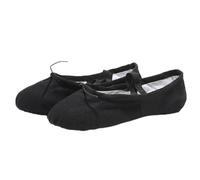 Ballet Shoes Shoes Black Red Pink White Canvas Flat Yoga Teacher Gymnastic Ballet Dance Kids for Girls Women(Black,34)
