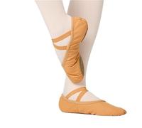 Ballet Shoes Shoes Women Ballet Girls Ballerina Soft Sponge Insole Dance Shoes Stretch Canvas Ballet Slippers(Tan,31)
