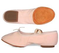 Ballet Shoes, Soft Jazz Salsa Dancing Shoes Sneakers for Girls Yoga Shoes Dance Slippers(1cm Heel Cloth Pink,8.5 UK)