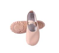 Ballet Shoes Women Ballet Slippers for Woman Danseuse PU Leather Professional Dancers for Girls Kids Soft Sole Children Toddler Dance Shoes(Free Lace Split Sole,33)