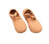 Ballet Shoes Women Soft Adult Women Children Girl Ballet Dancing Shoe Canvas Professional Slippers Split Sole Slip On Practice Shoes(Camel,26)