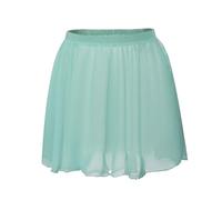 Ballet Skirts Girls Dance Skirt Chiffon Women Elastic Waist Short For Practice Dancing For Women(Green,M Height130-150cm)