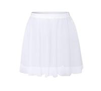 Ballet Skirts Girls Dance Skirt Chiffon Women Elastic Waist Short For Practice Dancing For Women(WHITE,M Height130-150cm)