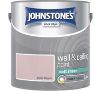 Ballet Slipper Johnstone’s Wall & Ceiling Soft Sheen Paint 2.5L - Subtle Sheen Finish, Durable & Washable, Quick Dry, Low Odour Interior Paint for Walls & Ceilings