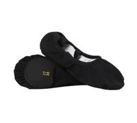 Ballet Slippers Professional Stretch Ballet Dance Shoes for Women Girls Split Soft Sole Canvas Ballet Slippers Elastic Fabric Ballet Shoes(Black,39)