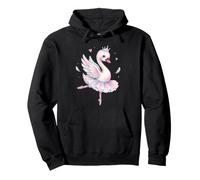 Ballet Swan Princess Watercolor Ballerina Dancing Pullover Hoodie