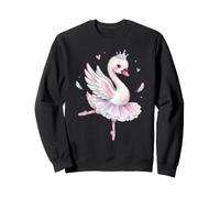 Ballet Swan Princess Watercolor Ballerina Dancing Sweatshirt