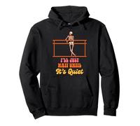 Ballet Teacher Dancing Skeleton I Just Wait Until It's Quiet Pullover Hoodie