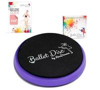 Ballet Turning Disc for Dancers, Gymnastics and Ice Skaters. Portable Turn Board for Dancing on Releve. Make Your Turns, Pirouette and Balance Better (Purple no Bag)