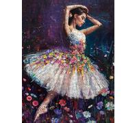 Ballet Woman Jigsaw Puzzle 4000 Piece, Puzzles for Adults 4000, The Impossible Challenge, Jigsaw Puzzle Games Classic Educational, Wooden Puzzles, for Home Wall Decoration Gift FNKL1-14