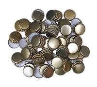 BALLIIHOO 29mm Large Crown Caps - Pack of 100 x Gold - for Champagne and Oversize Bottles