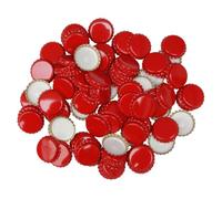 BALLIIHOO 29mm Large Crown Caps - Pack of 100 x Red - for Champagne and Oversize Bottles