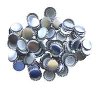 BALLIIHOO 29mm Large Crown Caps - Pack of 100 x Silver - for Champagne and Oversize Bottles