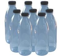 Balliihoo Homebrew Pack Of 8 x 500ml PET (Plastic) Clear Juice Bottles