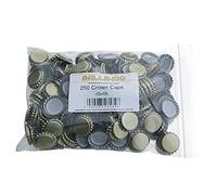 BALLIIHOO Pack of 250 Crown Bottle Caps - Gold