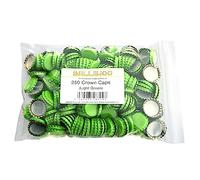 BALLIIHOO Pack of 250 Crown Bottle Caps - Light Green