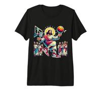 Ballin with The Messiah Join The Jesus Basketball Community Premium T-Shirt