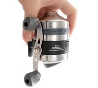 BALLISTA BL25 Spincast Bowfishing Reel Slingshot Bow Fishing, Stainless Steel, Left/Right Reversible Handle, 3.3:1 Gear Ratio, Strong Line 5# 40 Yards 0.37mm/50lb