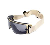 Ballistic X800 Army Safety Goggles 3 Lens Kit Military Sunglasses Anit-UV Combat War Game Eyeshields with Case (tan)