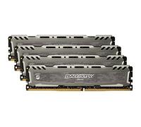 Ballistix BLS4K16G4D240FSB 64 GB Kit (16 GB x 4) DDR4 2400 MT/s (PC4-19200) CL16 DR x 8 Unbuffered DIMM 288-Pin Memory