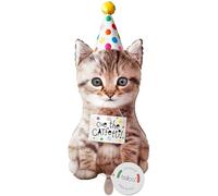 balloa Foil Balloon XXL Cat Party, Helium Balloon, Birthday Children's Party Decoration, Birthday Balloon Cat for Boys Girls, Party Decoration Kitten Balloon, Gift for Children's Birthday, 91 cm