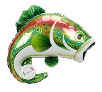 balloa Foil Balloon XXL Rainbow Fish Underwater Animal Motif, Helium Balloon Sea Animals, Balloon Fish for Children's Birthday, Party Decoration Ocean, Gift for Birthday, Animal Balloon Fish 62 cm