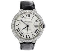 Ballon Bleu De Cartier 42mm Silver Dial Diamond Watch Ref. # W69016Z4 3.50 CT