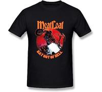 balloo Sportswear Men's Short Sleeve Shirt, UrsulaA Mens Fashion Meat Loaf Bat Out of Hell T-Shirts Black(X-Large)