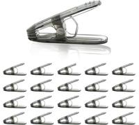 Balloon Arch Clips 20pcsTransparent Plastic Black Spring Clips, 2.36 Inches, Suitable for Balloons Arch Kits, Birthday Decorations, and Craft Backgrounds.