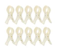 Balloon Arch Clips - ABS 10PCS 9x2.5cm Spring Clamp in Clear Beige Black | Balloons Connectors Clip | Heavy Duty Backdrop Holder for Birthday Party Decor Crafts Photography