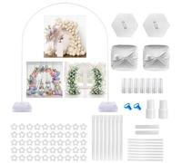 Balloon Arch Kit with Stand, Balloon Arch Stand, with Water Fillable Base and Fibre Poles for Wedding, Graduation, Birthday, DIY Party Supplies, Christmas Decorations