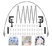 Balloon Arch Stand, Black Table Balloons Arch Kit for Birthday Decorations, Wedding Decorations, Event Party Supplies, Graduation Party Decorations (Black)