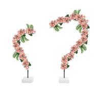 Balloon Arch Stand Kit, 2.5m & 1.5m Half Arch Balloon Column Stand Free Bend Balloon Arch with Base, Balloon Stands for Floor, for Wedding Graduation Birthday DIY Party (Black)