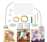 Balloon Arch Stand Kit, Free Bending 2.5M & 1.5M Half Arch Balloon Stand | Floor Balloon Stand for Balloon Garland Backdrop, Wedding, Birthday, Graduation, Christmas, Halloween