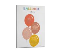 Balloon Breathing Mental HealthCover Poster Art Canvas Gift for Friends Or for Your Own Use Bedroom Living Room Decoration AestheticFrame-style 20x30inch(50x75cm)