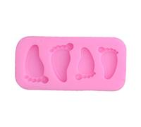 Balloon Cake Moulds Safety Silicon Chocolate Cupcakes Baby Footprint Biscuit Candy Mould Baking Tools for Party Fondant Mould Silicone Cake Decoration