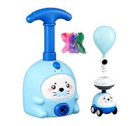 Balloon Car Toy Pump Set - Cartoon Air Operated Manual, Balloon Car Set, for Parent-Child Interaction and Teaching Activities as well as for Home, School and