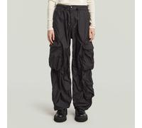 Balloon Cargo Multi Pocket Pants - Black - Women 31
