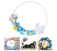 Balloon Circle Frame Kit, Circular Balloon Stand Balloon Arch Kit, Backdrop Stand Kit, Round Arch Frame for Wedding, Birthday Party, Festival Decoration (Improved Version 180 cm)