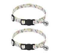 Balloon Colorful Simple Collars for Small Dogs Release Buckle Collar for Female Dogs 2 Pack