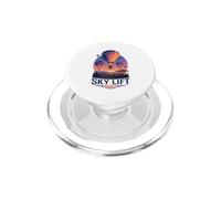 Balloon Dawn Glow Basket Lantern October Field Badge PopSockets PopGrip for MagSafe