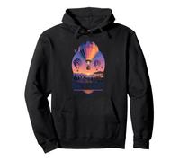 Balloon Dawn Glow Basket Lantern October Field Badge Pullover Hoodie