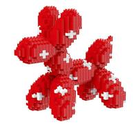 Balloon Dog Micro Building Blocks Set, Puppy Micro Blocks 3D Puzzle Collection Animal Model for Kids and Adults Birthday Party Favors (5) (5)