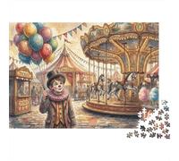 Balloon Dreams Circus 1000 Piece Jigsaw Puzzle,Educational Toy,Premium,Adults & Kids 14+,Impossible Challenge,Home Wall Decor,Gift Idea,Stress Relief 52x38cm