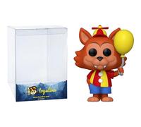 Balloon Foxy: P o p ! Games Vinyl Figurine Bundle with 1 Compatible Graphic Protector (907-67627 - B)