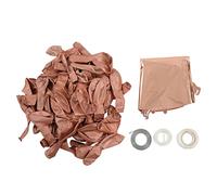 Balloon Garland Kit, Natural Latex and Foil Party Balloons with String Tape Strip for Wedding Birthday Holiday Decorations, Air or Helium Inflatable Balloon Arch Set (Rose Gold)